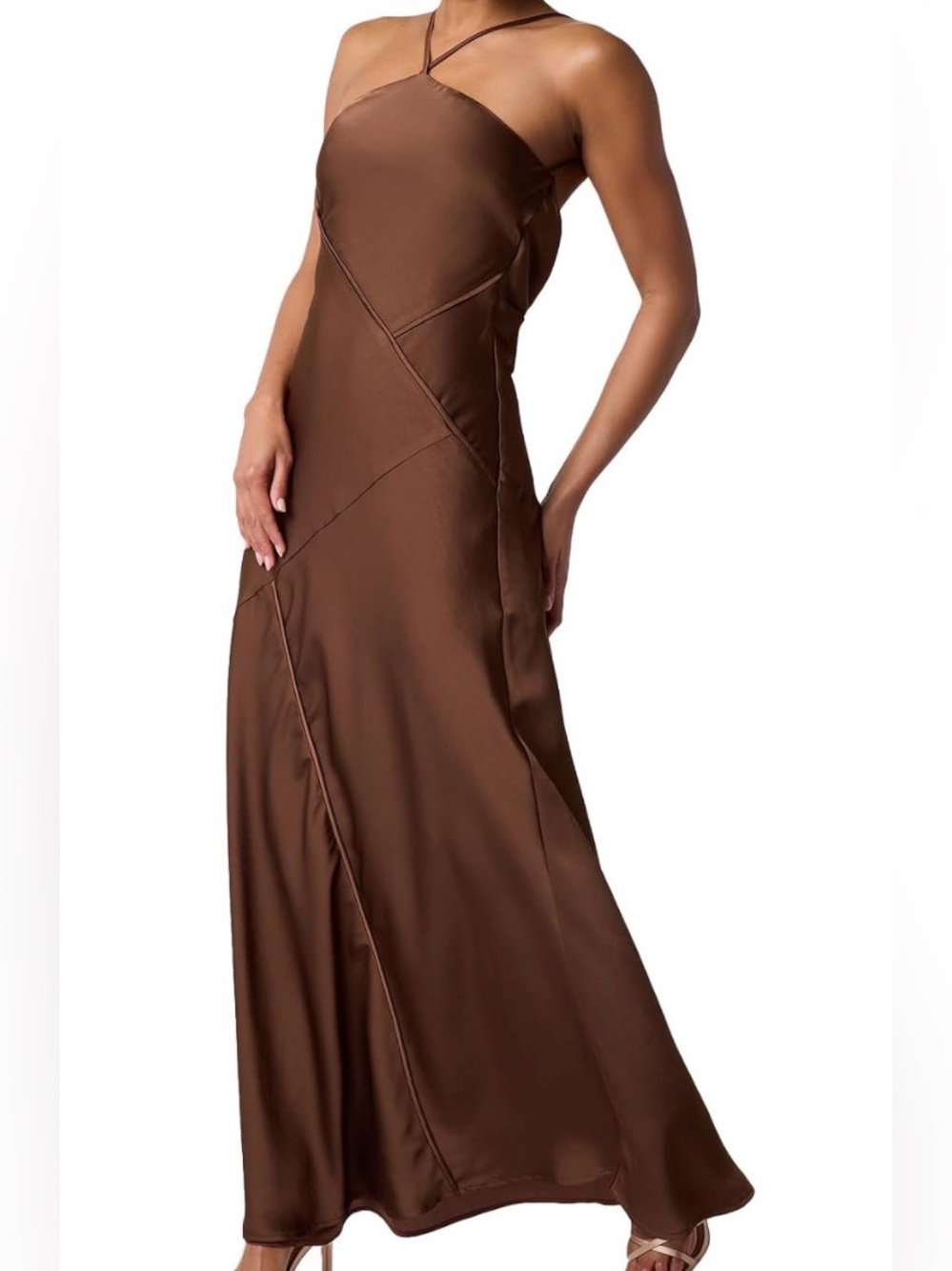 Lulus Satin Maxi Dress